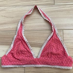 Lace halter bralette